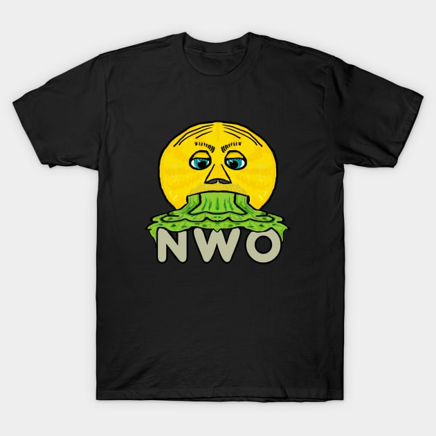 Anti New World Order T-Shirt by Mark Ewbie